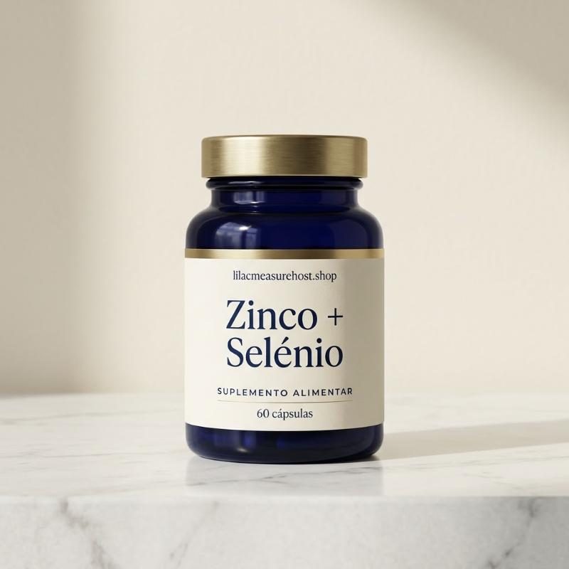 Fotografia do frasco Zinco + Selénio, 60 cápsulas